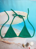 Bikini Top Triangle Seamless Green - TenaZZ Design