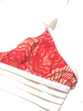 Lingerie Top Bralette Red Lace - TenaZZ Design